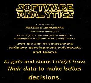 Data Analysis in Software Development